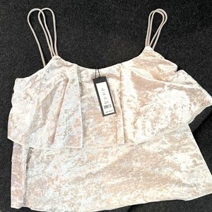NWT velvet camisole - gorgeous to wear dressy, sexy, or to bed. Poly w stretch.